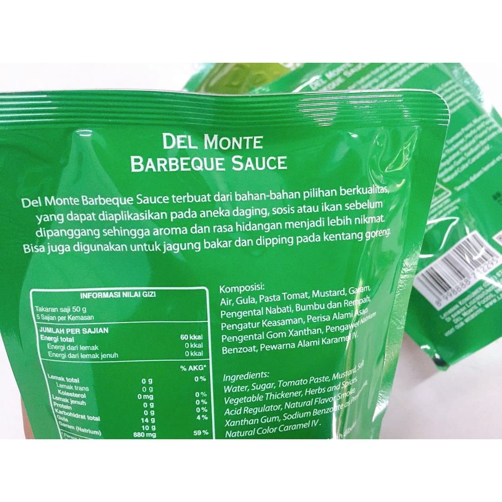 Saus Berbeque Sauce Delmonte 250 gr Standing Pouch