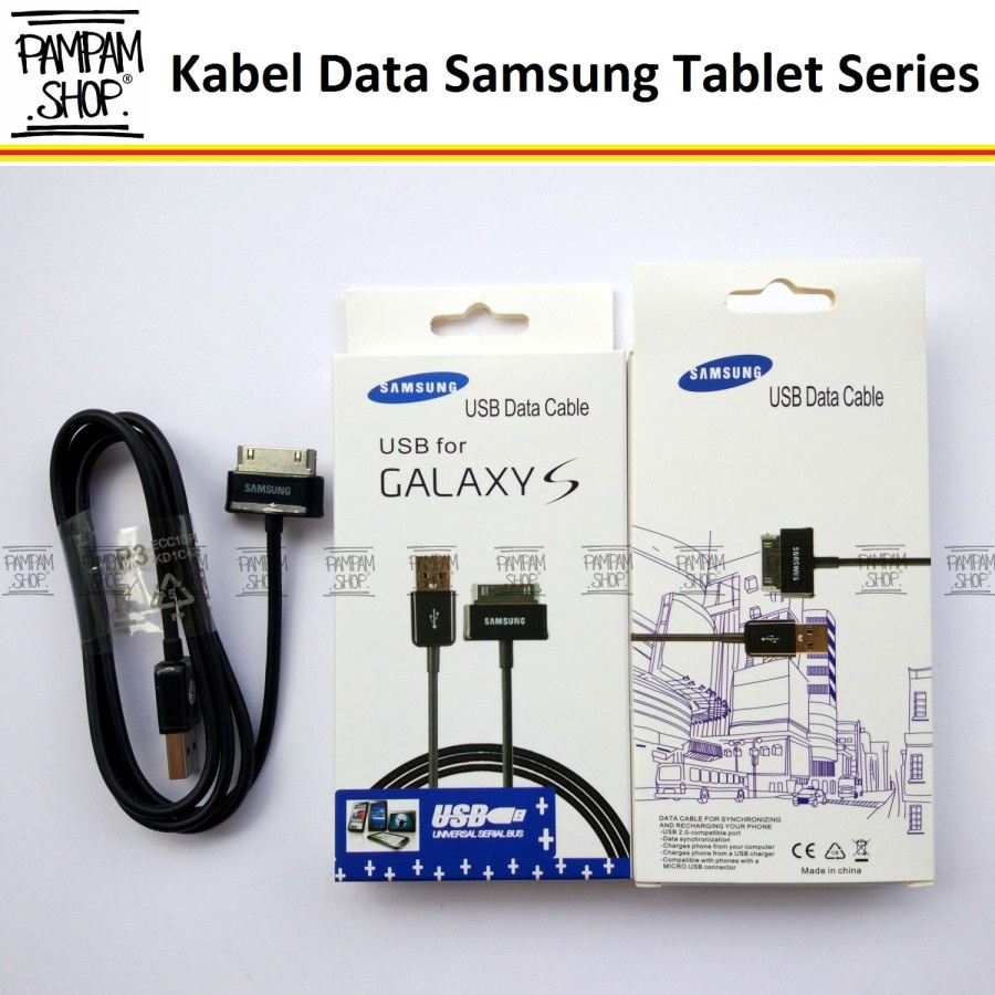 Kabel Data Charger Samsung Galaxy Tab Note 10,1&quot; inchi Tablet P7500 P7510 N8000 Original Cina Casan