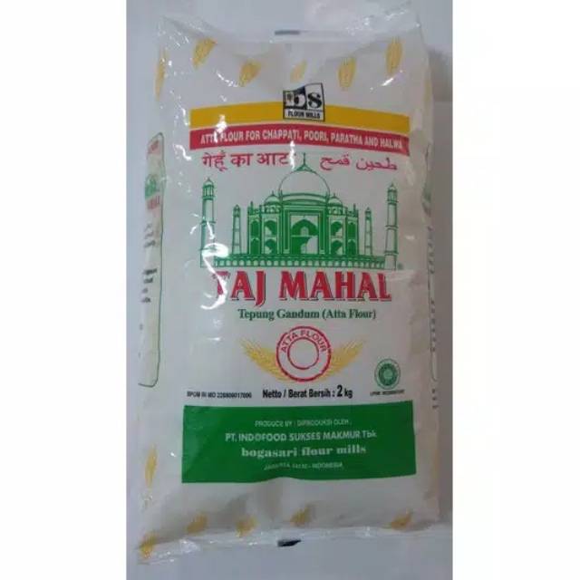 

Tepung Gandum Taj Mahal Atta Flour Asli India 2 Kg