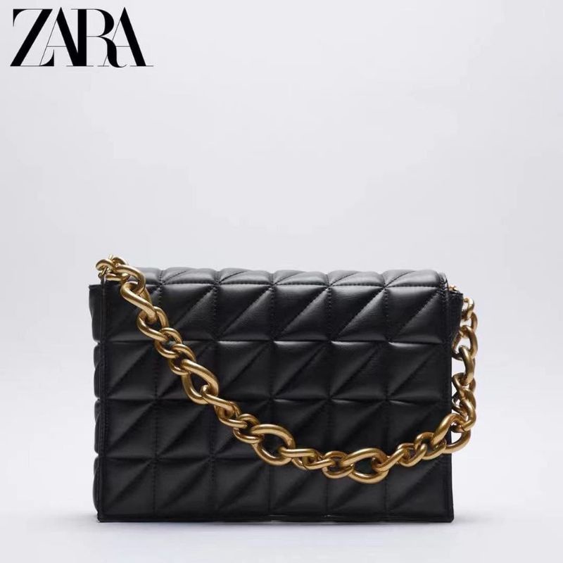 Zara Quilted Gold Chain