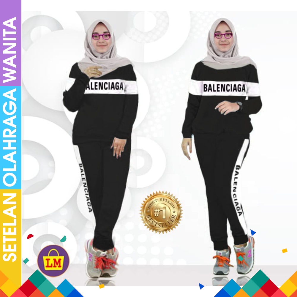 Baju senam muslim aerobik zumba jogging Baju Senam Aerobik Setelan Lapangan Zumba Panjang Muslimah