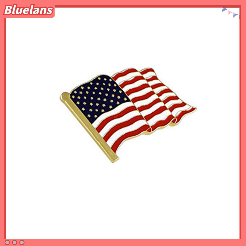 5pcs Bros Pin Enamel Desain Bendera Amerika Untuk Dekorasi Jaket Denim Tas Topi Unisex