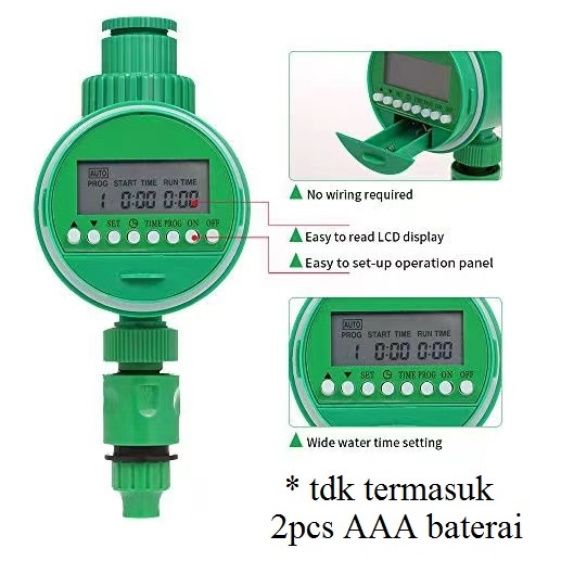 Digital Automatic Irigasi Timer Air Taman Otomatis Garden Water Alat Penyiram Tanaman Aqualin Kran