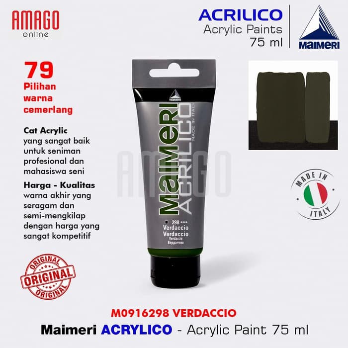 MAIMERI ACRILICO - ACRYLIC PAINT - VERDACCIO - 75ML - M0916298