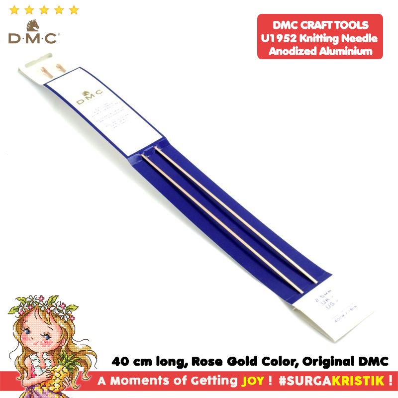 Jarum Rajut DMC Anodized Alumunium Knitting Needle U1952L