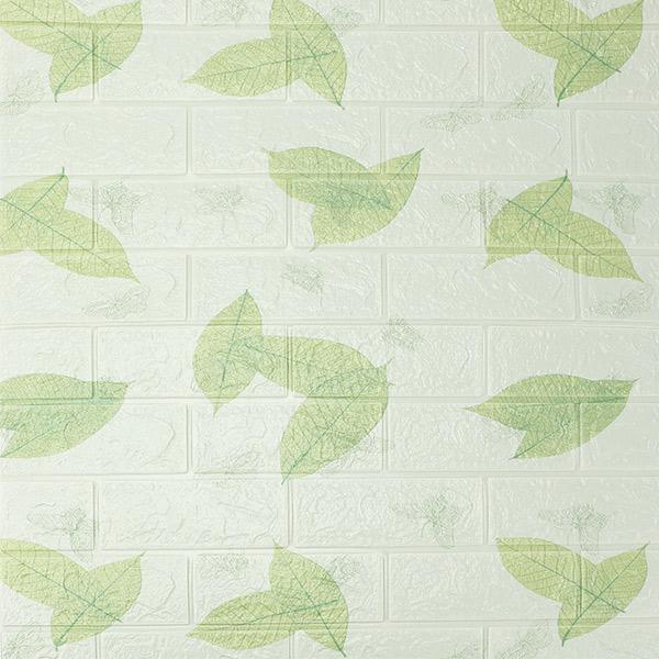 Wallapaper 3D FOAM / Motif Anak tebal 3MM / Wall Foam Dinding-ZT0426 DAUN