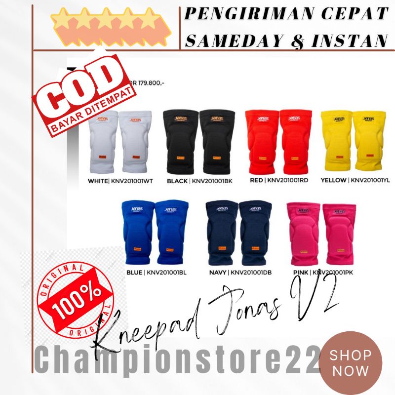 JONAS Kneepad classic V2 series pelindung lutut dekker sport olahraga futsal sepak bola deker knee pad atlet