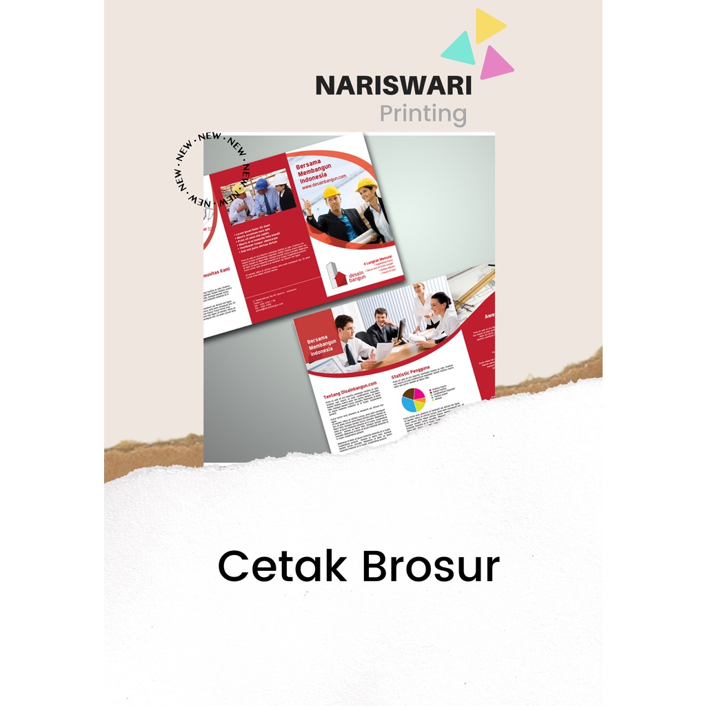 

Cetak Brosur|Ukuran A4 2 Sisi 2 Desain Full Color AP 120gr 1 Rim