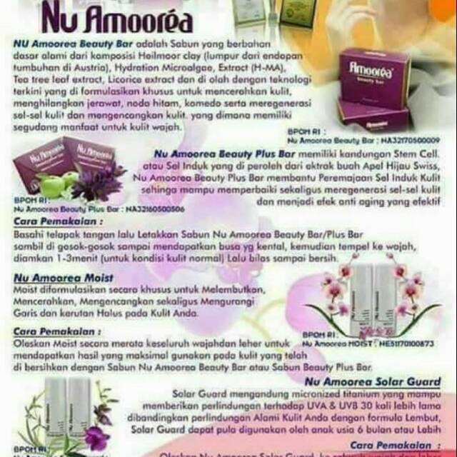 Nu amoorea / sabun nu amoorea / sabun kecantikan / sabun original