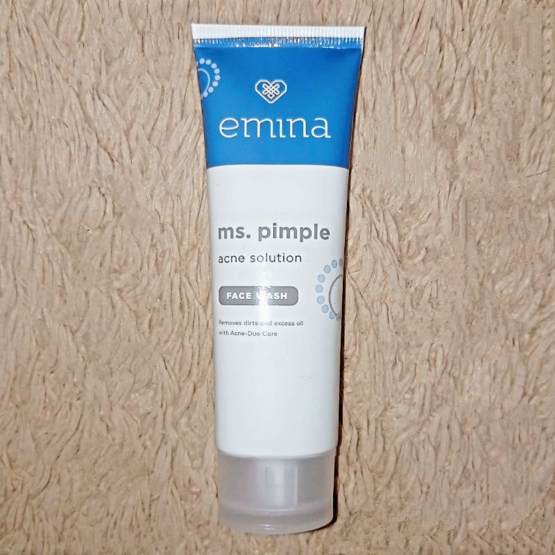 [NEW] Emina Ms. Pimple Acne Solution Face Wash Biru 50 ml - Skincare