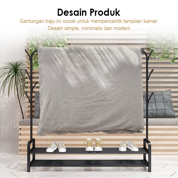 Rak Gantungan Baju,  Celana Tas Serbaguna  Jemuran Portable / Starlight Big Stand Hanger Rak Gantungan Baju Celana Tas Serbaguna Jemuran Portable (X10) GROSIR UNIK2