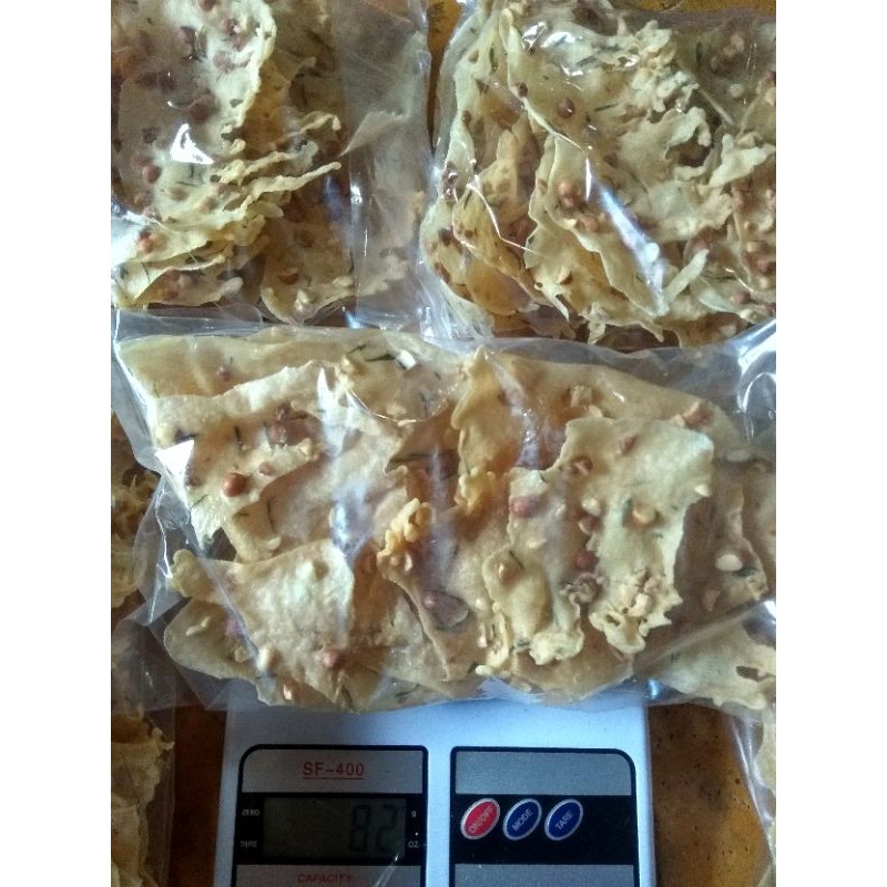 

peyek kemasan plastik kecil