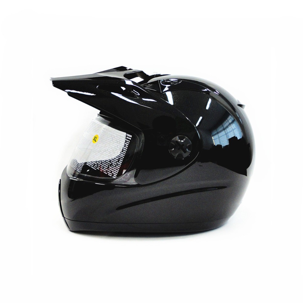 (Ex Display) Helm Zeus Supermoto ZS-2100 Pearl Black