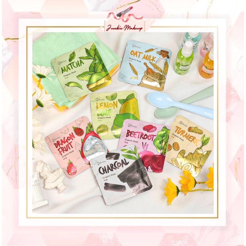 ✨JUNKIE✨Masker Bubuk Organik Series By Lea Gloria [NEW PACKAGING] BPOM | Masker Glowing Wajah