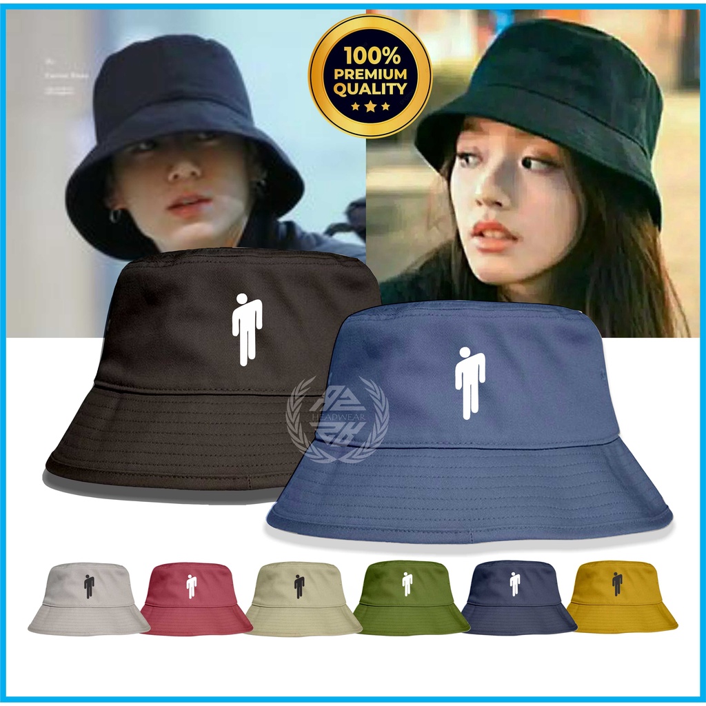 Bucket Hat Premium Wanita Dewasa Distro Original Motif Sablon 2 Sisi Bisa Bolak Balik Bervariasi