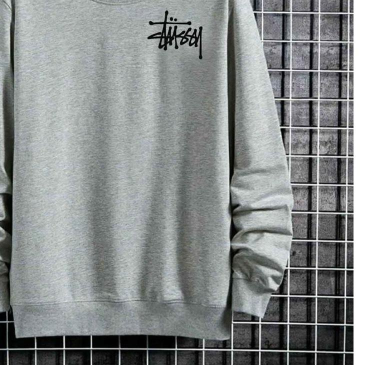 ➯ SWEATSHIRT STUSSY / CREW NECK STUSSY / SWETER LEHER BULAT / SWITER ➣
