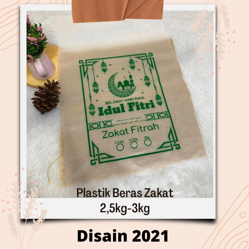 PLASTIK KEMASAN ZAKAT / GROSIR KEMASAN ZAKAT FITRAH 3KG. Jumlah 100 Lembar plastik / Plastik Zakat H