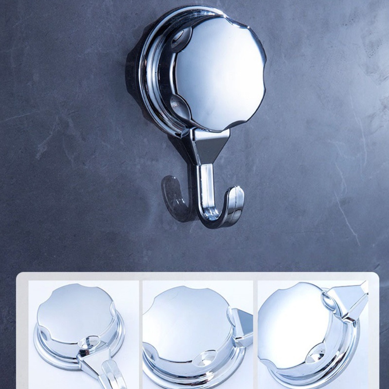 Gro 1pc / 3pcs Kait Gantungan Dengan Suction Cup Untuk Dapur