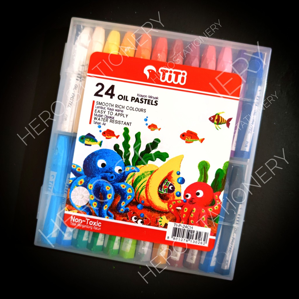 

Krayon joyko titi hexagonal oil pastel 24 warna TI-P-24CH RB9