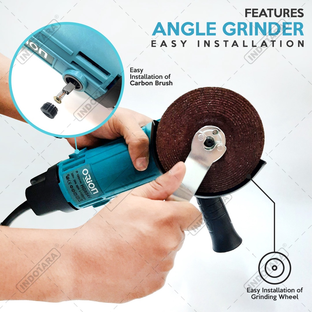 Paket Komplit 1 - Gerinda Tangan Orion HG954V (Variable Speed)