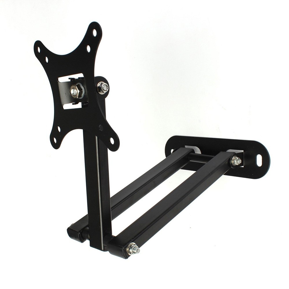 Telescopic TV Bracket 100 x 100 Pitch for 10-26 Inch TV - X100 - Black