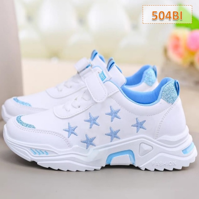 Sepatu Sneaker Anak Six Stars Cewek Cowok Biru Pink (504)