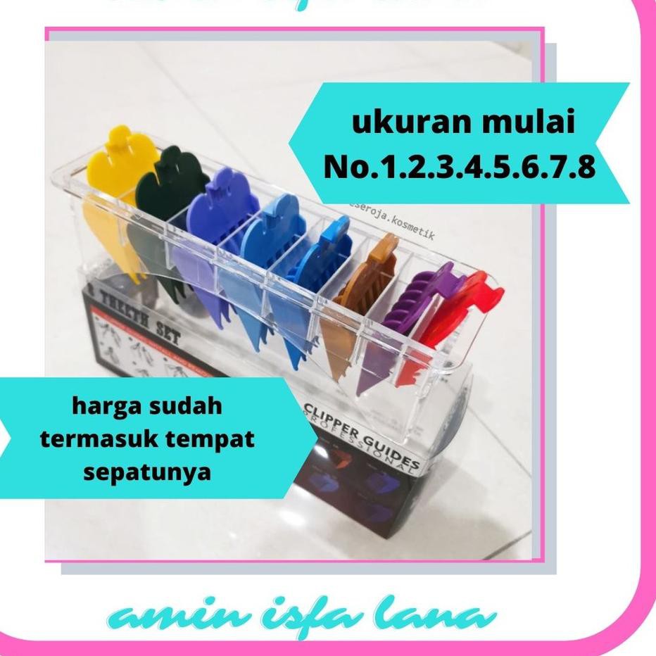 ✿ Sepatu Clipper Ukuran Setengah 0.5 1.5 Dan 1 set Guard For Clipper Kliper Mesin WAHL and Kemei ♧