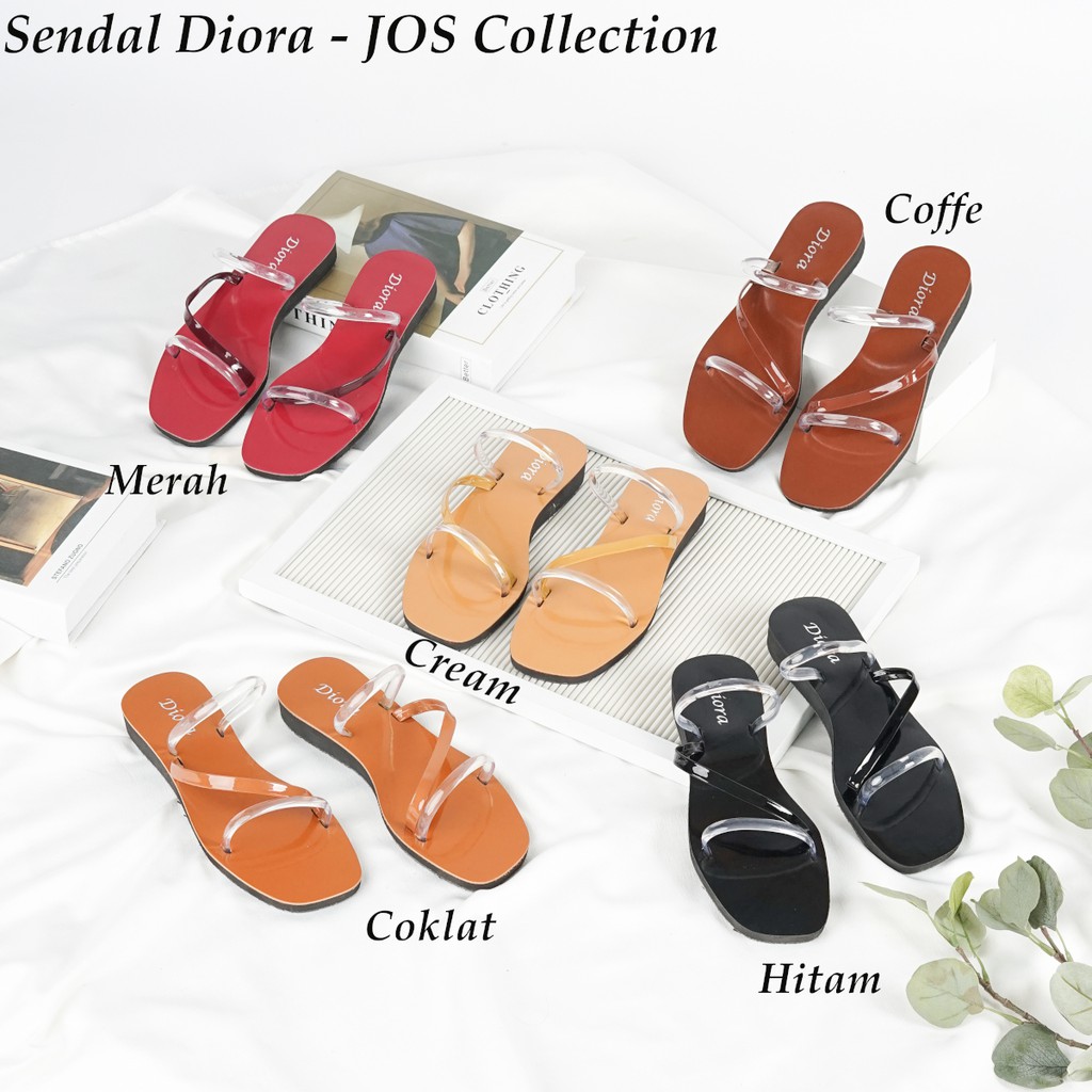 Sandal Cewek Tali Bahan Mika - Diora by JOS Collection