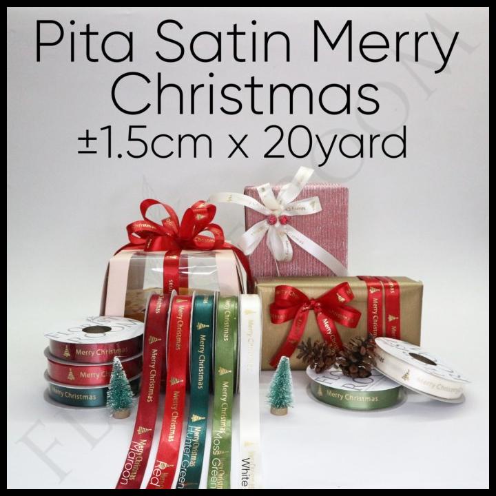 

Pita Satin Merry Christmas 1.5Cm X 20 Yard - Pita Natal Bermutu [Kode 1|Kode 2|Kode 3|Kode 4|Kode