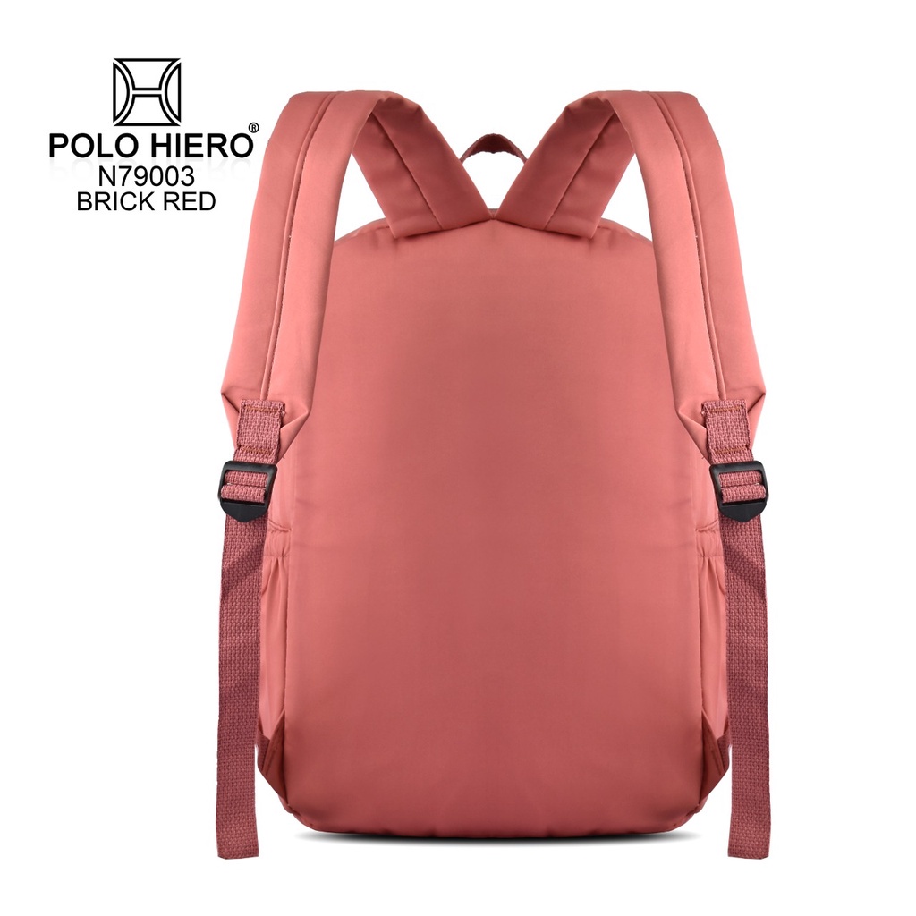 Tas Laptop Sekolah Polo Hiero N79003 Tas Ransel Wanita Tas Travelling Perempuan Free Gantungan Kunci