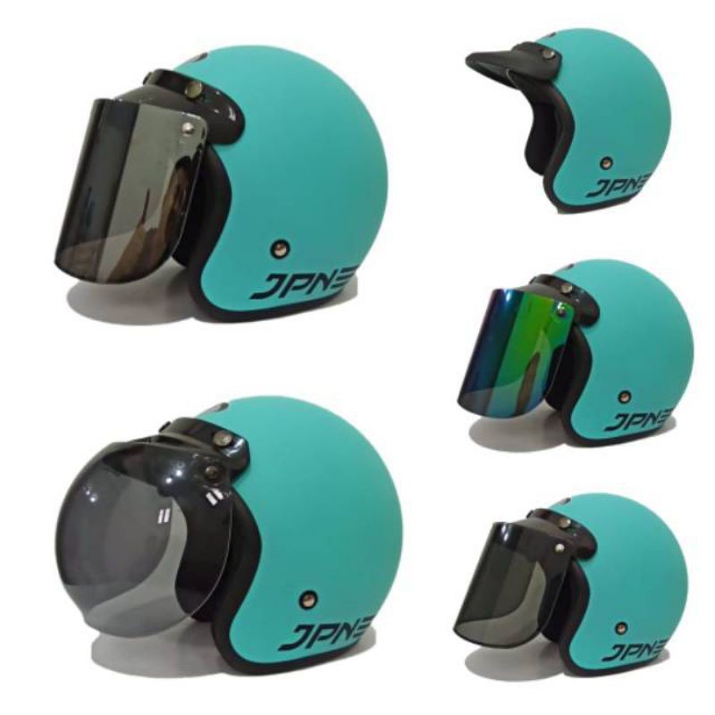 helm bogo JPN biru aqua doff