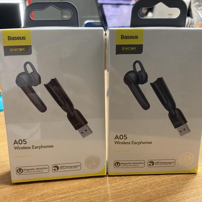 BASEUS Encok A05 Wireless Earphone Blouthooth Headset Magnetic Chargin AP203
