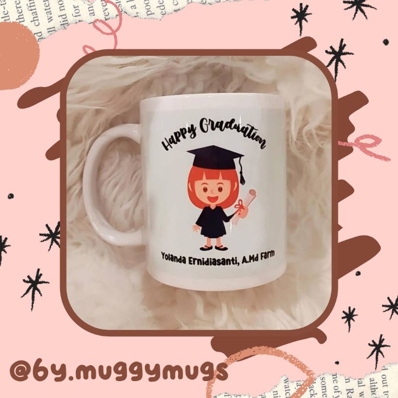 Mug Custom / Hadiah Anniversary / Hadiah Wedding / Hadiah Ulang Tahun / Souvenir / Gelas Custom