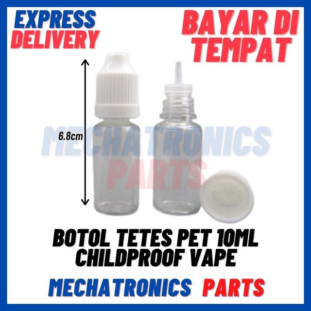 [BTL-9002] BOTOL TETES PET 10ML CHILDPROOF VAPE