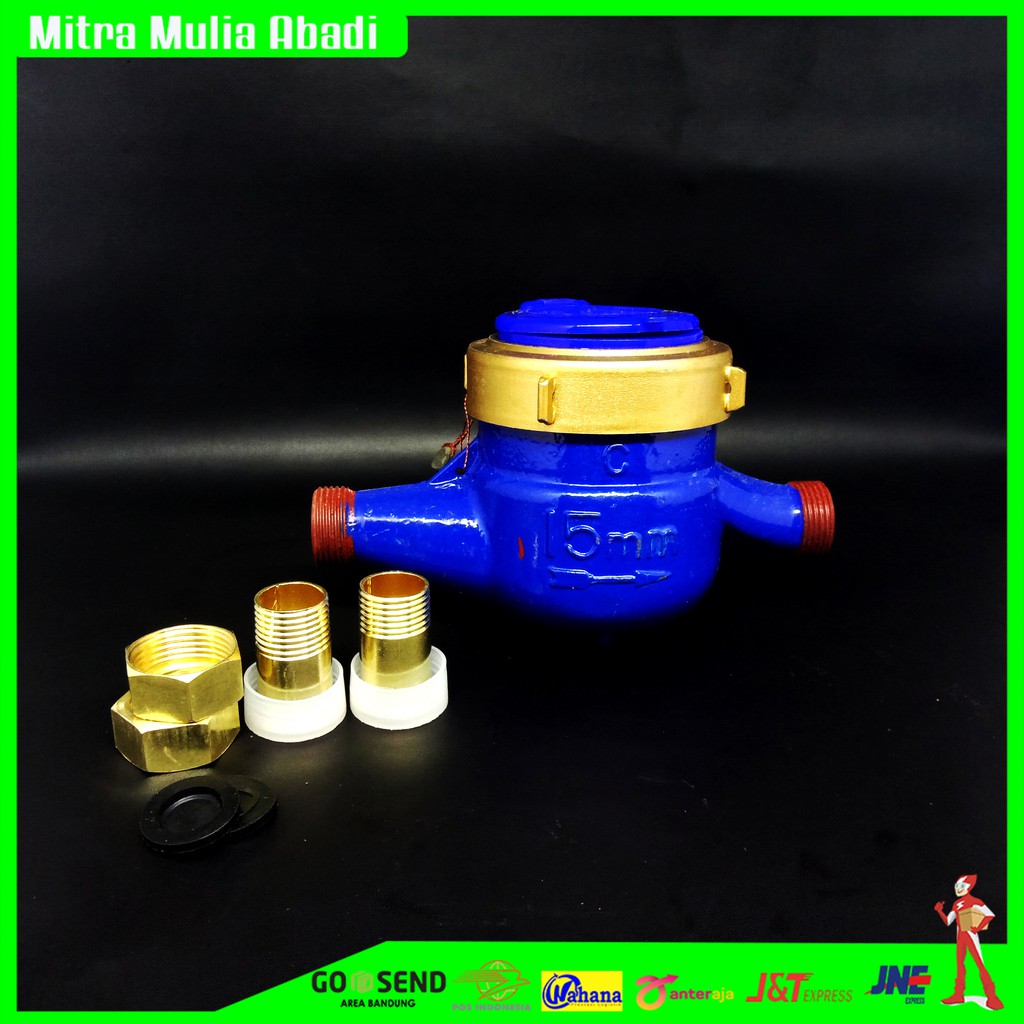 Meteran Air Miami Water Meter 1/2&quot; Body Besi