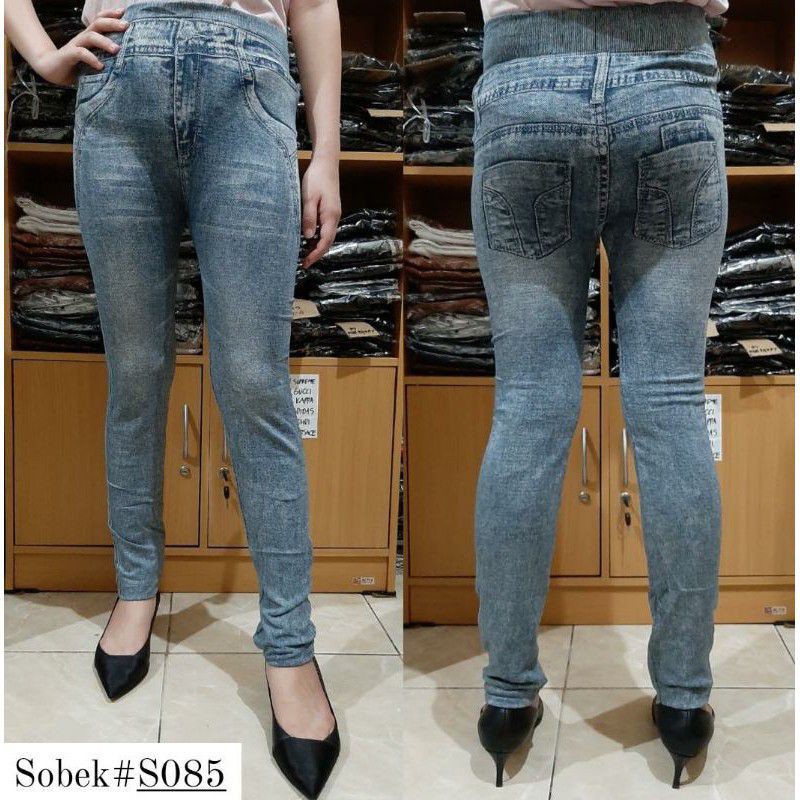 MM - celana Legging Jeans S-085 / Legging Import Jeans Beautiful