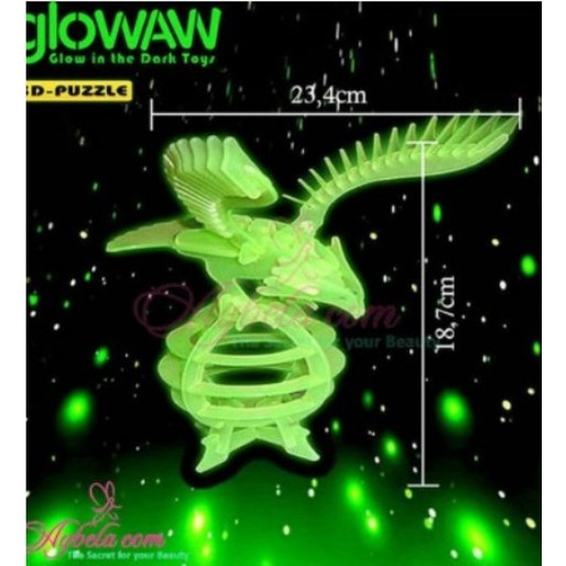 GLOWAW - Mainan Puzzle 3D Glow In The Dark