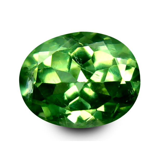 GIA Certified VVS Oval 6.4x5.1mm 0.95ct Natural Unheated Yellowish Green Chrysoberyl CB009