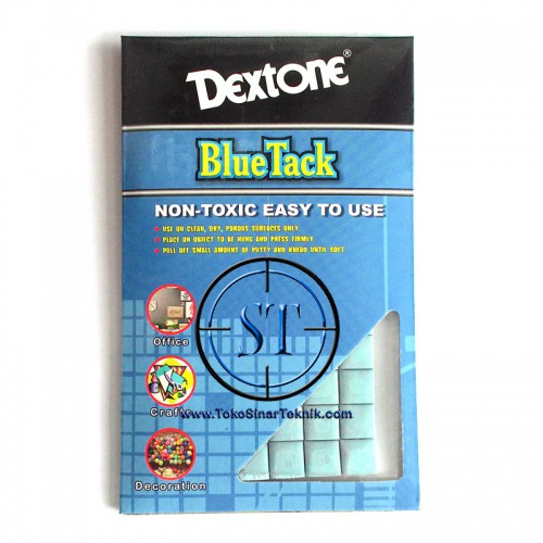 Dextone Blue Tack Lem ATK Pengganti Magnet, Pin, Paku, Lakban dan Tape Karet Tempel Perekat Praktis Lengket