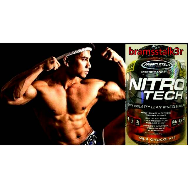Whey Isolate dari Muscletech Nitrotech 4 lbs with Creatine + BCAA + Amino + Glutamine