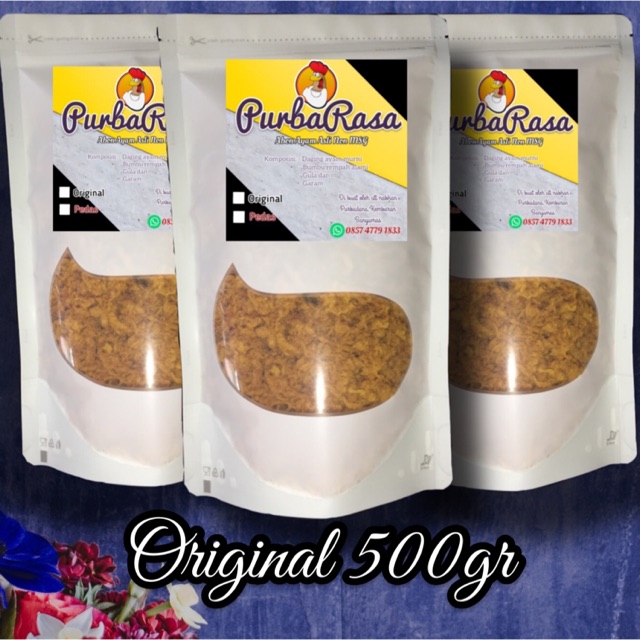 

Abon Ayam Asli Non MSG Original 500gr