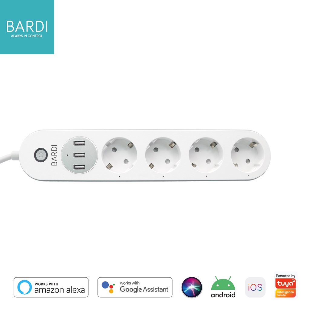 BARDI Smart Power Strip Extension Steker Stop Kontak Socket Plug Wifi