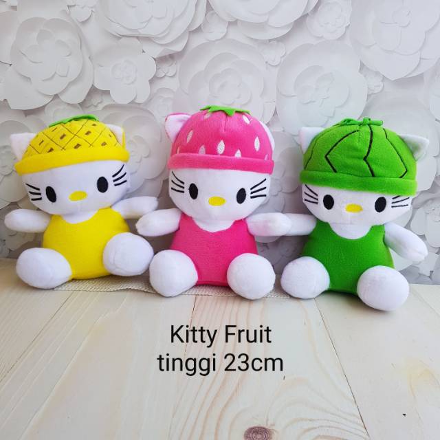 Boneka hello kitty fruit