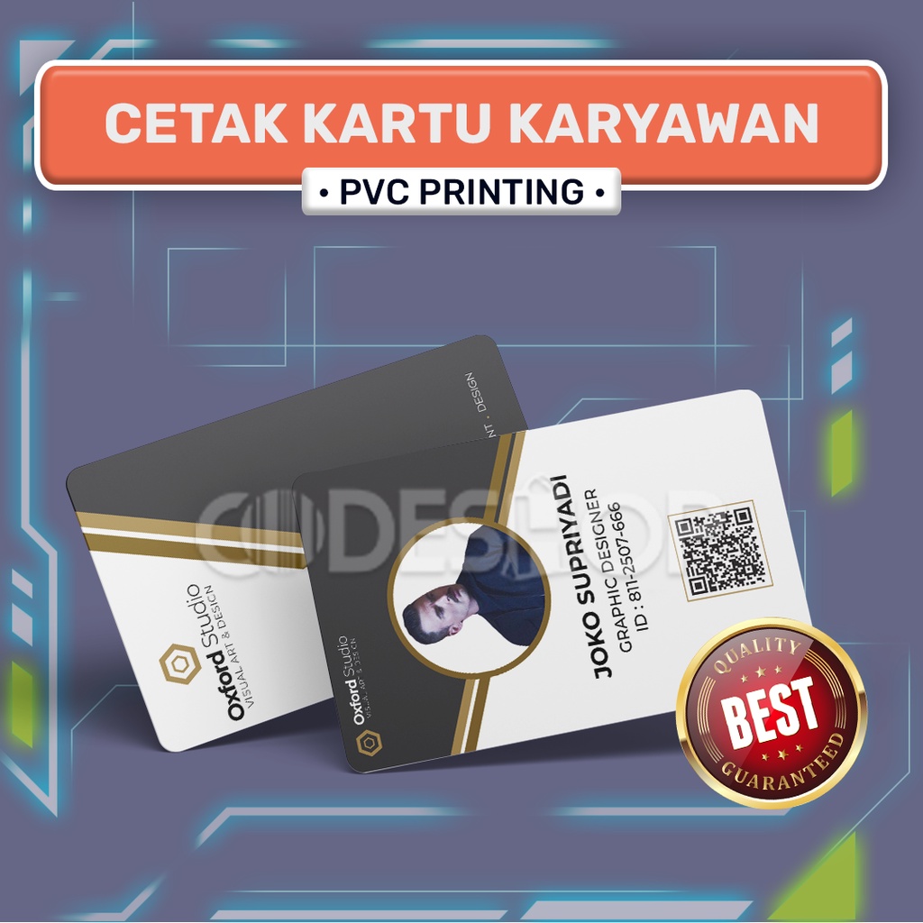 Cetak Sample Kartu ID Card Karyawan PVC Premium