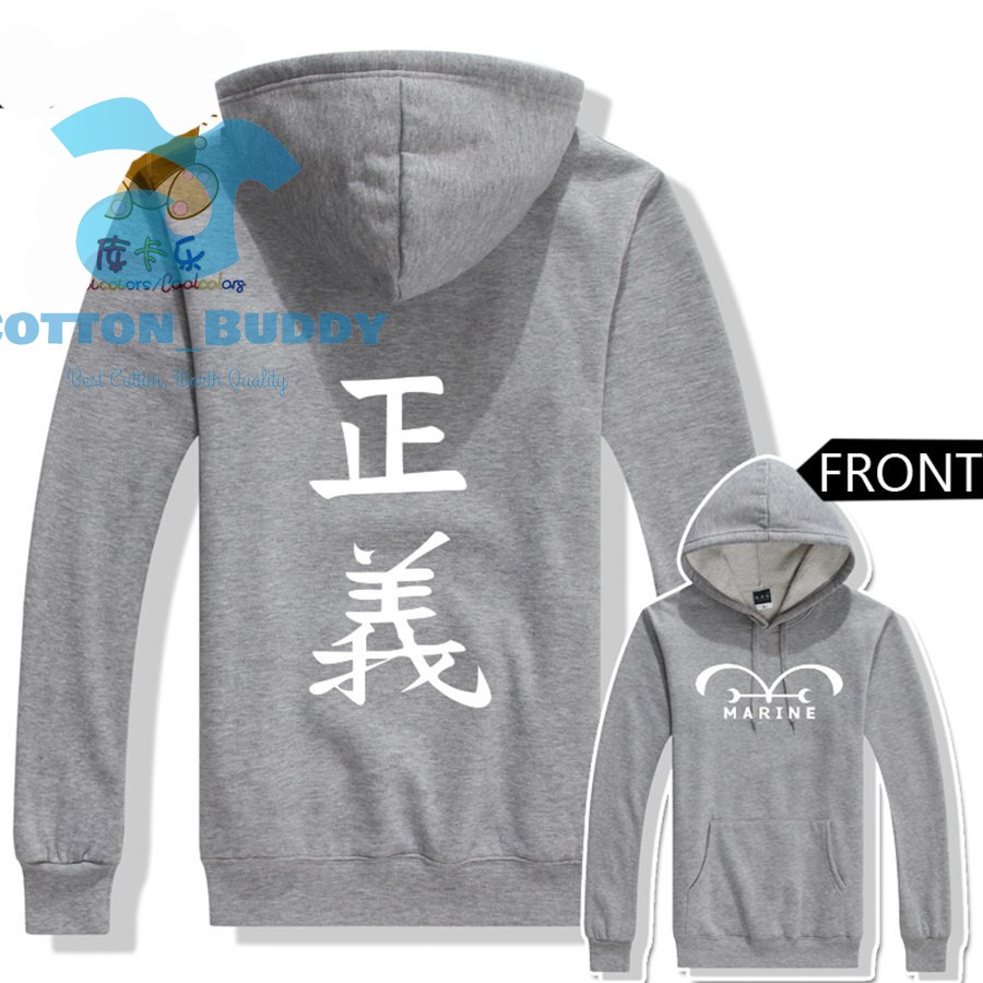 JAKET SWEATER HOODIE ANIME ONE PIECE MARINE ANGKATAN LAUT KIZARU AOKIJI AKAINU GARP SENGOKU