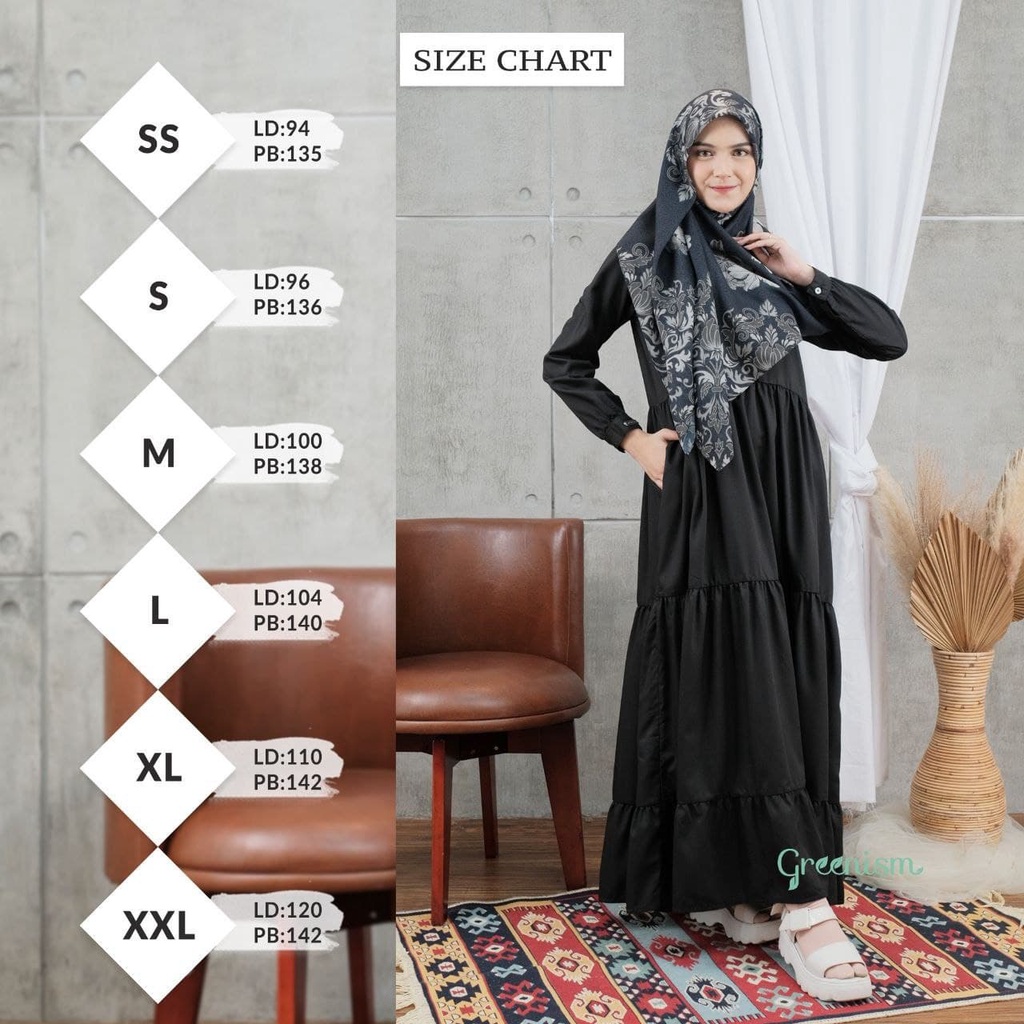 Greenism Gamis Altaira Quality Premium Syari'i Dress