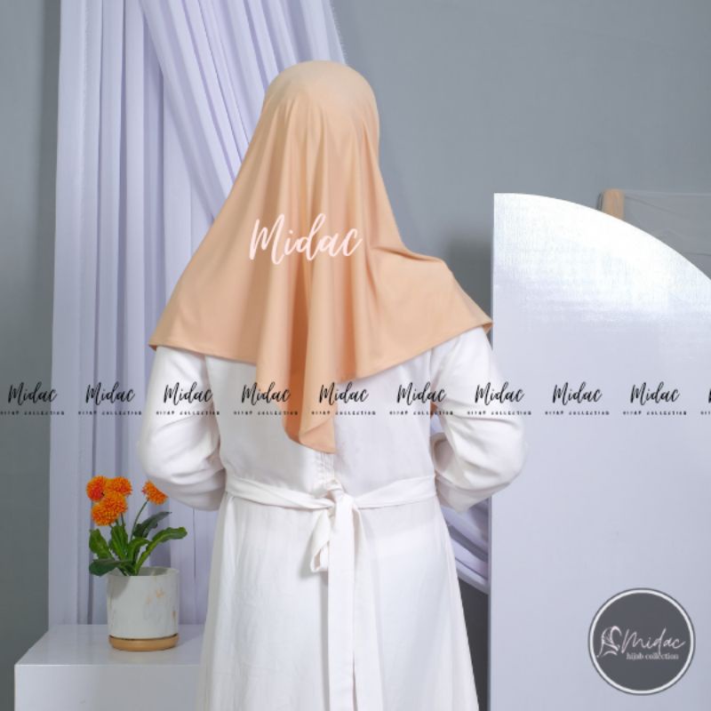 Bergo Sport Menutup Dada size L - (BERGO HAMIDAH M) Hijab Instan Simple Ped - Daily Hijab Jersey