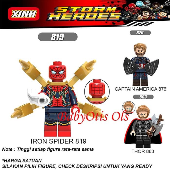 Lego Minifigure Figure Superheroes Super Hero Kw
