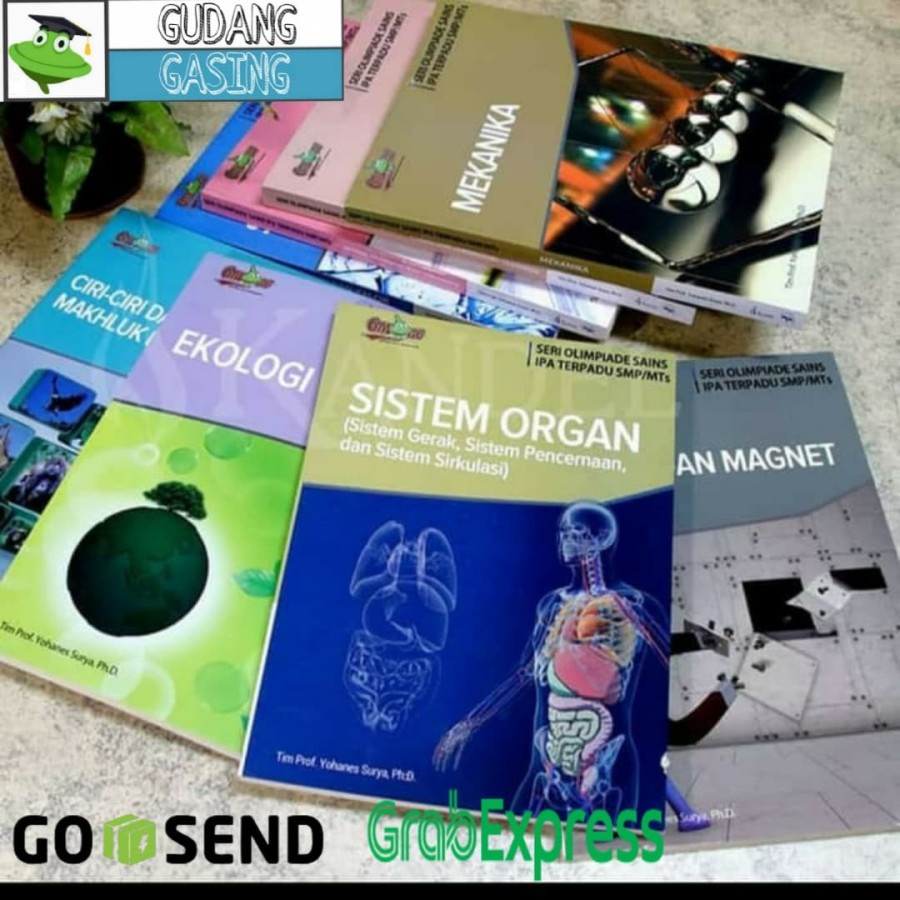 8 Buku Seri Olimpiade Ipa Smp karangan tim Prof. Yohanes Surya