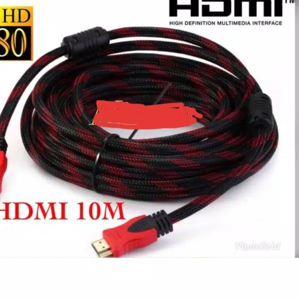 ❃ kabel hdmi 10m 10 m 10 meter laptop ke led tv ( hdmi to hdmi ) ✱